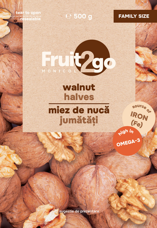 Miez de nucă jumătăți